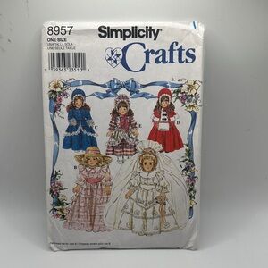 Simplicity Crafts Pattern - Red, Blue, White Designs